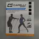 Capelli Sport Resistance Band Set, Medium Exercise Band Tube, Handles, Lateral Ankle Stretch Band, Blue - Kit