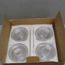 18.5oz Glass Cups with Lids and Straws - Set of 4 Reusable Tumblers, Thickened Shatter-Resistant Glass, Ideal for Iced Coffee, Smoothies, Cocktails, Juices - Elegant & Durable Drinkware