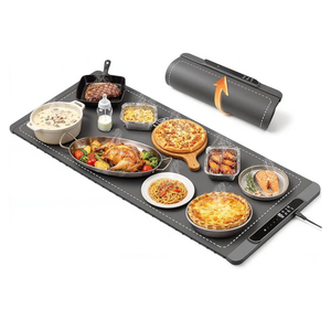 Ieuan Warming Mat For Food Extra Large 36"x15", Electric Warming Tray with 14-Level Temp 10-Hour Timer Adjustable Temperature, Food Heating Pad for Dishes, Soup, Family Dinners, and Holiday Gatherings