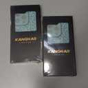 KANGHAR for iPhone 14 Pro Case Blue Leopard Print Pattern Cute Cheetah Wristband Stand Phone Cover for Women Girls Men Shockproof Slim Protective Cover for iPhone 14 Pro 6.1 Inch