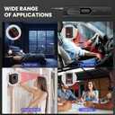 Hidden Camera Detector RF Bug Detector & Wireless Signal Scanner | Spy Camera Finder for Office, Bathroom, Travel | 5 Sensitivity Levels | 25 Hour Battery (Black)