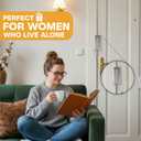 Door Reinforcement Lock Withstands 800lbs Strong Alloy Home Security Door Lock with 8 Screws, Child Safe & Easy 5-Min Install, Quick Emergency Release for Ladies, Elderly & Home Protection