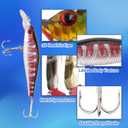 Labeol Advent Calendar 2025, 24 Days Christmas Countdown Surprise with 24 PCS Unique Fishing Tackle Lure Advent Calendar Set, Xmas Fishing Gift for Fishing Lovers Adult Men