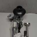 Keylitos 5 in 1 Immersion Hand Blender Mixer, [Upgraded] Handheld Stick Blender with 600ML Chopper, 800ML Beaker, Whisk and Milk Frother for Smoothie, Baby Food, Sauces Red,Puree, Soup (Black)