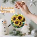 2 x Sunflower Christmas Tree Decorations, Christmas Ornaments, Keepsake Ornaments, Holiday Decor, Xmas Gifts, Gifts for Flower Lovers & Sunflower Lovers