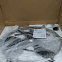 27'' Farmhouse Cage Ceiling Fan with Light Remote Control, Ash Brown Rustic Ceiling Fan with Lights,Vintage Chandelier Fan for Kitchen Dining Room Living Room