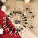 Personalized Stopper,Flower  Bottle Stopper Decor Resin  Stoppers for W Bottles Whiskey Stoppers Vacuvin for Wedding,Holiday,Birthday,Party and Gift (C)