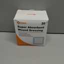 Carbou 4"x 4" Super Absorbent Wound Dressing Pads, 20 Individual Pack, Non Adhesive Absorbent Bandages for Wound Care, Soft Highly Absorbent Dressing, Non Stick Gauze Pads for Wounds