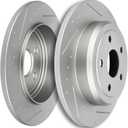 SCITOO Disc Brake Rotors Kits 53061 Rear Solid Brake Rotors Fit For Dodge For Durango 2011-2018,For Jeep For Grand Cherokee 2011-2018