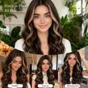 HMHIFI Long Brown Wig for Women 26Inch Wavy Curly Brown Highlight Blonde Hair Wigs Synthetic Hair Replacement Wig Heat Resistant Hair Wig for Daily Party Use Halloween Costume Wigs