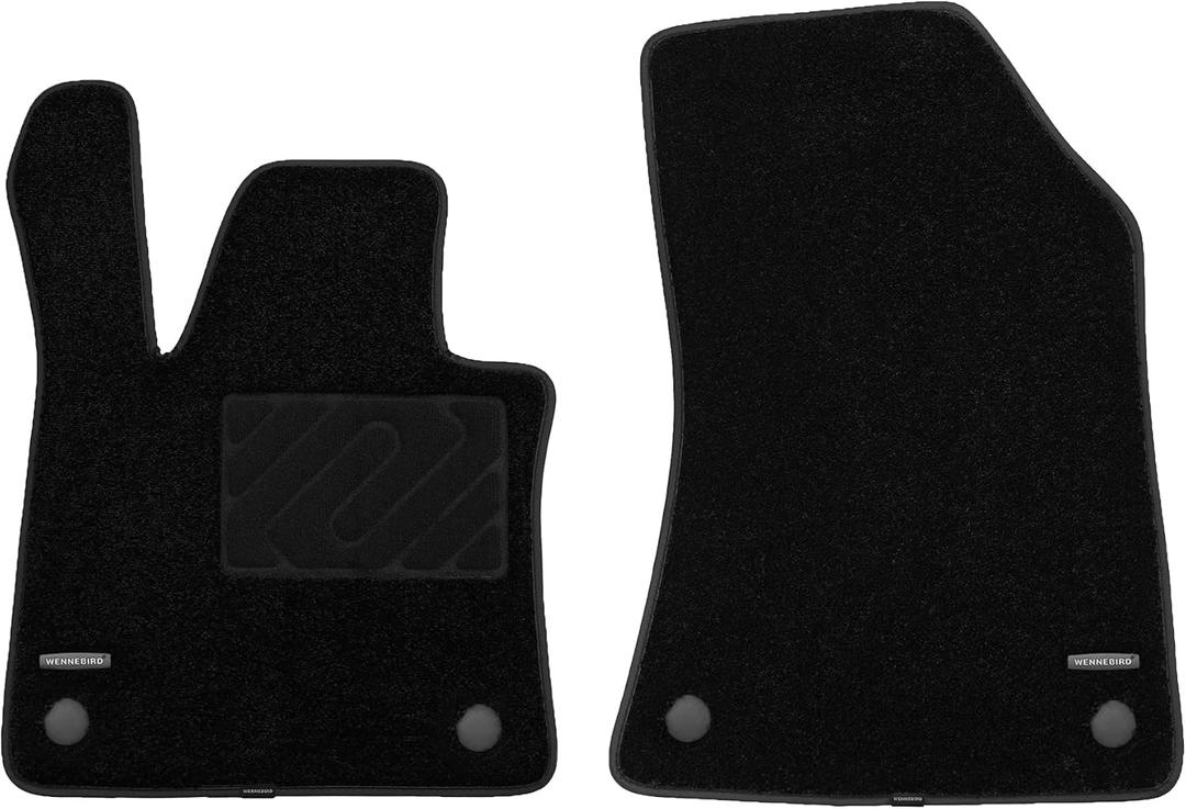 WENNEBIRD Superior Carpet Front Row Floor Mats for 2019-2026 Infiniti QX50 / 2022-2026 QX55, 0.6-Inch Ultra-Thick, Noise-Reducing, All-Weather Waterproof Anti-Slip 2-Pc Set