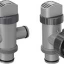 Dual Split Hose Plunger Valve & Plunger Valve Compatible with Intex Pool Parts and Accessories, Replacement Plunger Valves for Above Ground Swimming Pool and Pool Filter Pump
