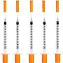 1cc 1ml 30Gauge 1/2inch(13mm) Disposable Dispensing Lab Supplies Individually Sealed Packaging, 50 Pack