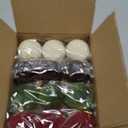 36Pcs Velvet Christmas Ornaments, 12Pcs Flocked 2.38" Velvet Christmas Balls Hanging & 24Pcs 5" x7" Bows for Xmas Tree Wreath Garland Holiday Party Wedding Xmas Decorations Indoor(Multi)