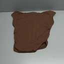 Trendy Queen Off The Shoulder Tops for Women Going Out Y2K Summer Cute Shirts Sexy 2026 Double Lined Spring Club Outfits Coffee S