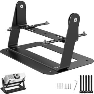 DAWASAPAT Desktop Foldable Stand, Universal Projector Ceiling Mount with Adjustable Plate Arms, Wall Mount with Cable Ties for Home and Office Projector