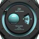 Men's Watch Quartz Gravity Series 2077 - Silicone Strap, Waterproof Orbital Luminous Futuristic Space-Themed Wristwatch
