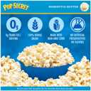 Pop Secret Popcorn, Homestyle Butter Microwave Popcorn, 3 Ounce (Pack of 18) (EXP 02/01/27)