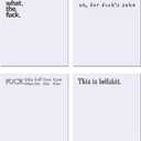 Funny Sticky Note, 4 Pieces Novelty Memo Pads Sticky Note, Funny Office Supplies, Current Mood Sticky Note Tabs, Office Desk Accessory Gifts (Style 1)