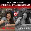 HUSCH D1305 Front Ceramic Brake Pads Kit Fit For Volvo S60 2011-2018, For Volvo S60 Cross Country 2016-2018, For S80 2007-2016, For V60 2015-2018, For V60 Cross Country 2015-2018