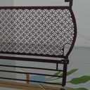 Ingenuity Decorative Panel Tall Baby Gate & Dog Gate, 28"-42" Wide, 30" Tall, Hardware or Pressure Mounted, Install on Top or Bottom of Stairs, Banister, or Doorway - Espresso