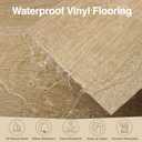 MULGREAT Peel and Stick Floor Tile, 54 Sq.Ft Waterproof Vinyl Flooring, 36 Pieces Wood-Look Self Adhesive Luxury Vinyl Plank Flooring for DIY Bathroom Laundry Bedroom RV Kitchen (Honey Oak)