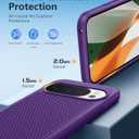 FNTCASE for Google Pixel 10-Pro-XL Case: Pixel 9 Pro XL Shockproof Protective Lightweight Duty Cell Phone Cover Rugged with Non Slip Textured Back - Military Protection Bumper Tough, Purple