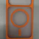 TORRAS Strong Magnetic & Seamless Stand for iPhone 17 Pro Max Case, Fit for MagSafe, Military Grade Drop Protection, Adjustable Kickstand for iPhone 17 Pro Max Case Translucent Matte Orange