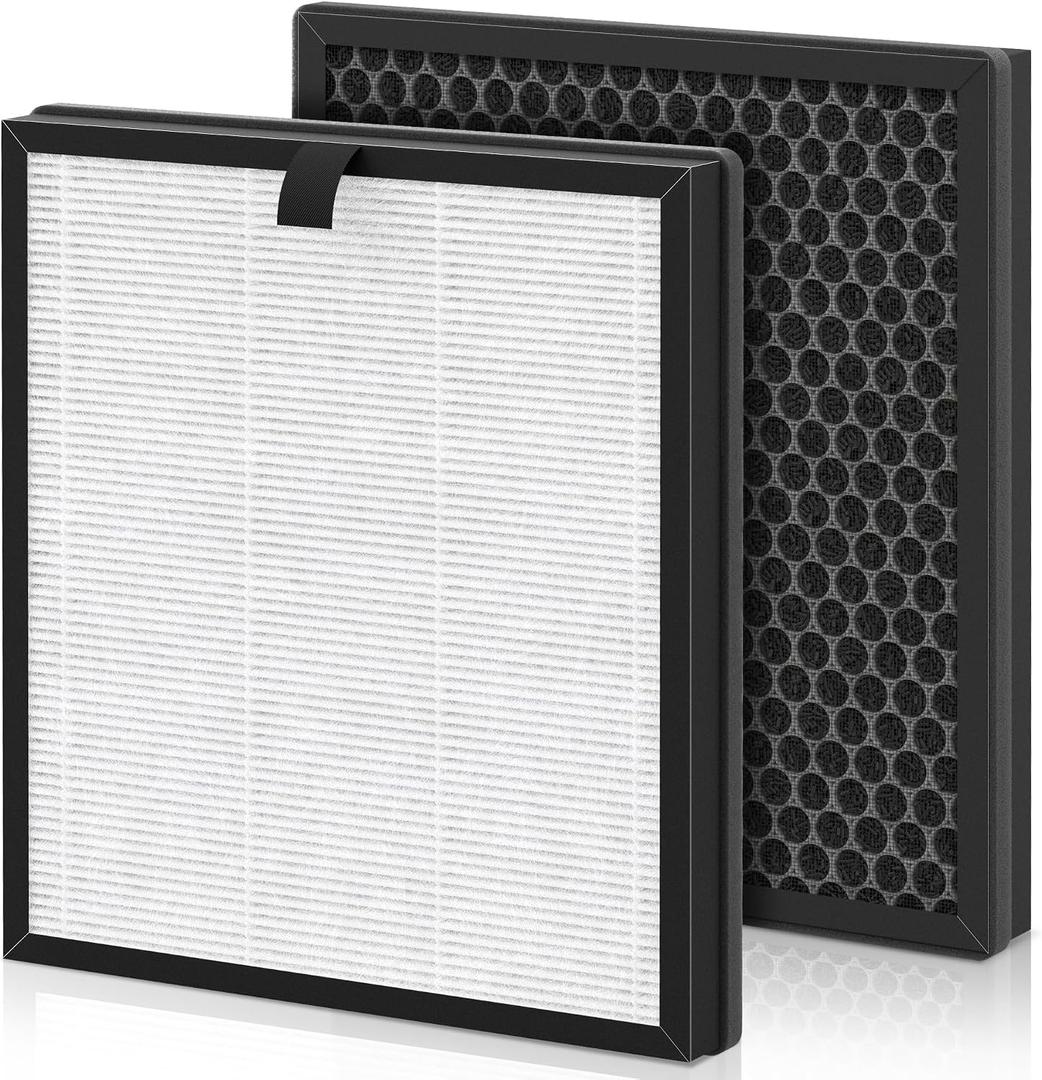 AP303 AP304 Replacement Filters, Compatible with DAYETTE FRESHDEW Air Purifier AP303/AP304, H14 HEPA Filter with Activated Carbon, 2 Pack (Original Filter)