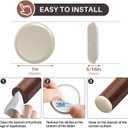 2 x Furniture Sliders for Carpet Furniture Glides Furniture Moving Pads Chair Sliders for Carpet with Self-Stick Adhesive RUSIDO 1 Inch 20pcs Beige