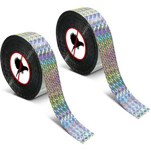 MP Mypole Bird Scare Tape - 2 x 500ft Reflective Flash Tape for Birds, Woodpeckers, Outdoor, House, Garden, Patio, Orchard
