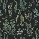 Hopepak 16.1''x394'' Moss Leaf Peel and Stick Wallpaper - Dark Floral Tropical Green Leaf Self Adhesive Removable Floral Contact Paper for Home Bedroom Decor