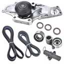 Nakuuly Timing Belt Kit with Water Pump Compatible with 2003-2018 Honda Accord Crosstour Odyssey Pilot Ridgeline MDX RDX RL TL TSX ZDX Saturn Vue 3.0L 3.5L 3.7L Replaces TKH002 TCKWP329 19200-RDV-J01