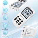 3-in-1 TENS Unit Muscle Stimulator, EMS Massage Machine with 40 Intensities for Gradual Shoulder, Sciatica, Back Pain Relief, Muscle Recovery, 28 Modes Portable Dual Channel with 8 Electrodes Pads