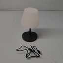 Outdoor Battery Operated Table Lamp Waterproof, 4000mAh Cordless Table Lamp Rechargeable, Touch Dimmable Desk Lamp, LED Night Light for Patio Camping Restaurant Home, H9.6in, Dark Grey