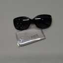 SOJOS Vintage Square Sunglasses for Women Polarized UV Protection Havana Frame SJ2111 with Black Frame/Gradient Grey Lens