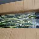 Crowye 4 Pack 2.25 Ft Tall Artificial Snake Plant Faux Sansevieria Plant Large Fake Snake Bulk in Pot for Home Office Housewarming Gift