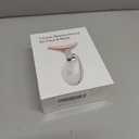 7 Color Face and Neck Massager Light Therapy, Red Light Based Facial Massager for Skin Care, Smoothing, Firming (White)