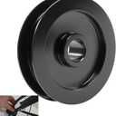 1 Pc 144C54 Metal Idler Pulley, K144C0054M Belt Drive Square Rail, For Garage Door Openers, Fits All LiftMaster Chamberlain Craftsman Belt Drive Square Rail Garage Door, 1/2 inch I.D., 2-1/2 inch O.D.