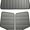 Windshield Shade and Front Side Window Covers (2Pcs) for Volvo VN/VNL 2002-2025, VNR/VAH/VNX 2020-2025 - Olive Gray