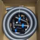 10FT Shop Vac Hose Power Tool Kit, 2-1/4" Dust Collector Hose Connection, 6 Expanded Multi-Brand Vacuum Hose Adapters, for Home & Shop Vacuum System, for Shop Vacuums, Table Saw, Sander, and More