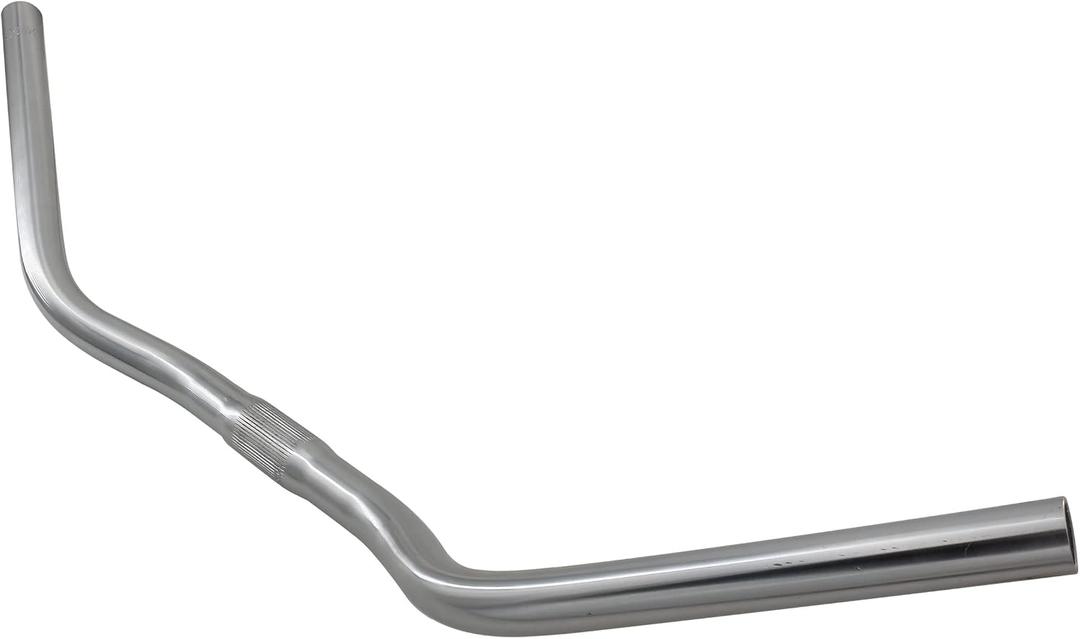 Retro Urban Bike handlebar Classical Moustache Shape, Width 600mm and diameter 25.4mm Silver