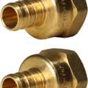 XFITTING 1/2 inch Pex x 1/2 inch Female NPT Adapter, 23-4-1=25X, 25 Pieces