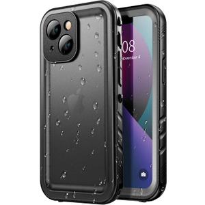 SPORTLINK for iPhone 13 Mini Waterproof Case - Full Body Shockproof Dustproof Phone Screen Protector Rugged Waterproof Case for iPhone 13 Mini 5.4 Inches Black