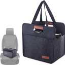 Foyego 6 Cup Drink Carrier with Handle, Reusable Insulated Drink Caddy Drink Holder for Car, Folding Portable Coffee Cup Holder Bag for Travel and Delivery