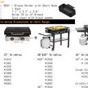 Firsgrill Professional Replacement Blackstone Griddle 17, 22, 28, 30 & 36 inches Grease Cup Foil Tray pan