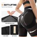 Shapewear for Women Tummy Control, Butt Lifting High Waisted Body Shaper Shorts Under Dresses Thigh Slimmer A- Black (Black, XL)