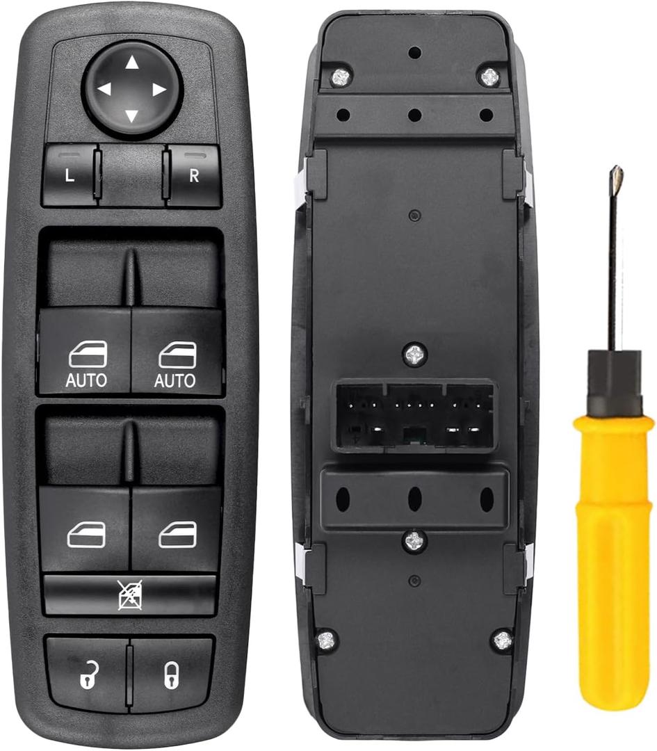 Master Power Window Switch Replacement for 2012-2014 Chry-sler 300, 2013-2014 Dodge Charger, 2012-2019 Dodge Journey, 68139805AA, 68139805AB, 68139805AC, 68139805AD, 1S14259, DWS1919 (68139805AA)