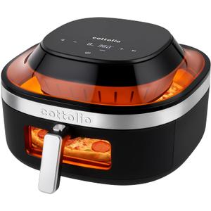 8.4 Qt Pizza Air Fryer, Stainless Steel Basket, 1700W Dual-Heat, PFAS-Free
