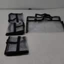 Hoiny Clear Bag for Stadium Events Approved, 18x8x15 Large Transparent Tote, Clear Bag for Gym Concert Sports 4 piece